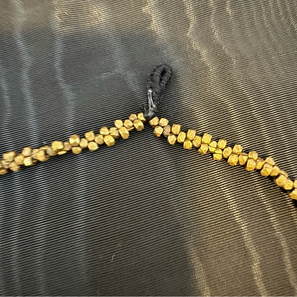 Indian Gold Tone Beaded Necklace - Picture 6 of 7
